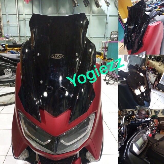 Windshield All New Yamaha Nmax 2020 V Flow Mhr Blackdiamond Visor Flyscreen Mhr Vflow Anti Pecah 3769