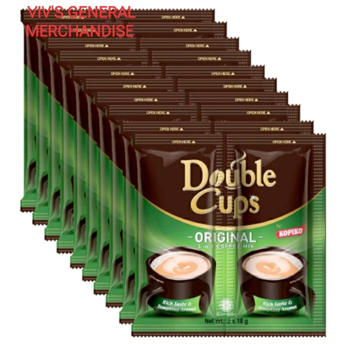 Kopiko Double Cups Original 3 in 1 Coffee Mix ( 10s x 18g ) Lazada PH