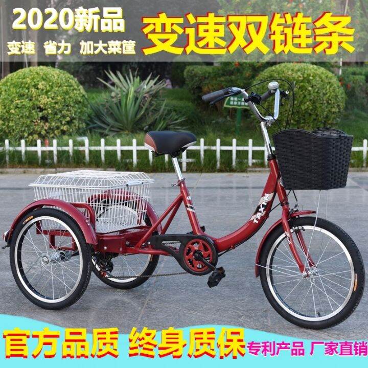 Taxin Elderly Tricycle Elderly Riding Pedal Scooter Variable Speed ...