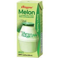 [พร้อมส่ง]นมเกาหลีสุดฮิตBinggrae Flavor milk ?/ melon?200 ml.