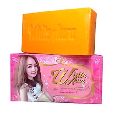 (2 ก้อน)สบู่#ไวท์ออร่า #whitaura #สบู่ไวท์ออร่า #whitauraSoapแพ็คเกจใหม่