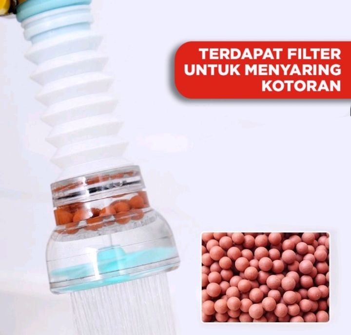 Sambungan Kran Air Batu Saringan Kran Air Sambungan Kran Air Flexible Filter Air Anti Splash 7539