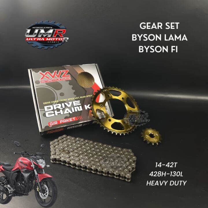GEAR GIR SET GIR PAKET BYSON KARBU BYSON FI 14 42T 428H XWZ Lazada