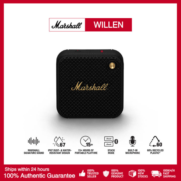 Official Authentic] Marshall Willen Bluetooth Speaker - 1 year warranty +  Free shipping (bluetooth speaker, portable speaker, portable bluetooth  speaker, wireless speaker, speaker bluetooth) | Lazada