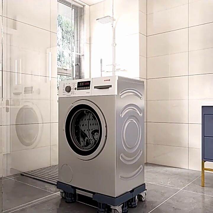 Washing Machine Stand Rack Adjustable Stainless Steel Stand Universal