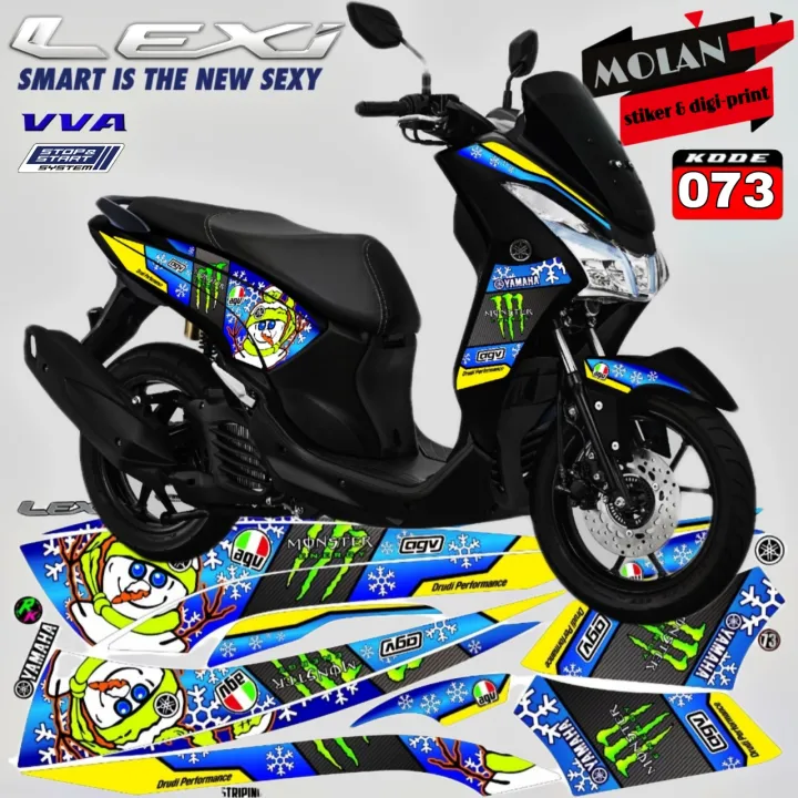 Decal Sticker Striping Variasi Yamaha LEXI 125 ⁷³ | Decal Lexi ...