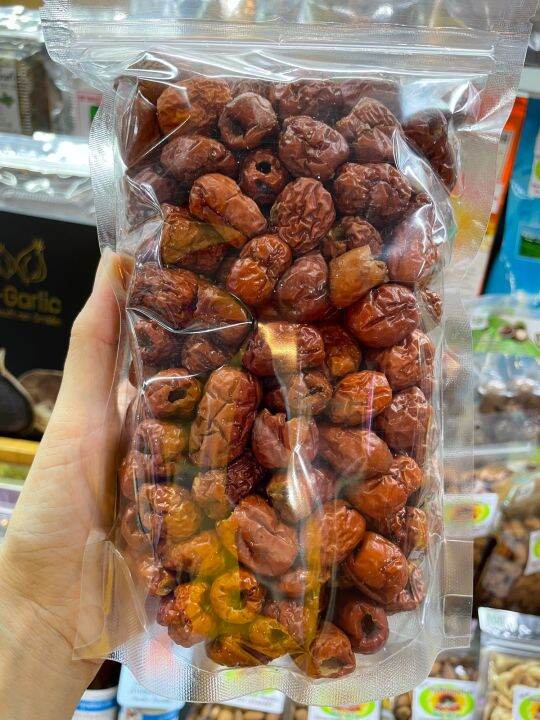 พุทราจีนไร้เมล็ด-dried-jujube-พุทราแห้งเม็ดเล็ก-ปรุงรสพร้อมทาน-สะอาด-สด-ใหม่-400g