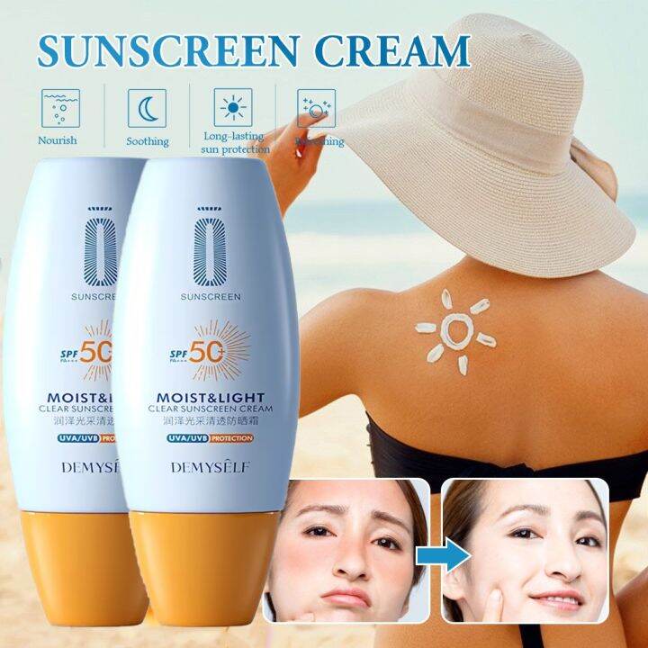 Sunscreen Whitening for Face SPF 50+ Whitening Solar Sun Block for Body ...