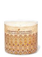 เทียนใหญ่ BATH &amp; BODY WORKS candle 3 wick passionfruit &amp; Banana flower ขนาด 411 g.