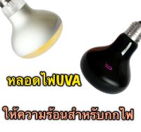 หลอดไฟให้ความร้อน อินฟาเรด หลอดไฟUVA สำหรับกกไฟ ให้ความอบอุ่นสัตว์เลี้ยง สัตว์เลื้อยคลาน เต่าบก กลางวัน กลางคืน Infrared