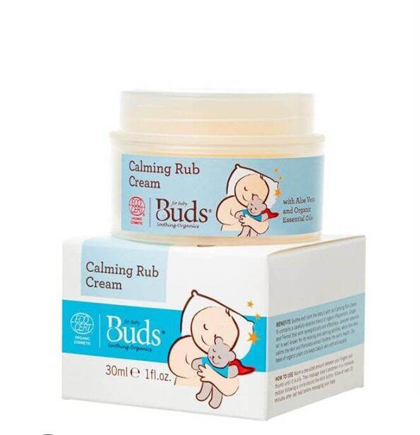 Buds Organic Calming Rub Cream 30ml | Lazada