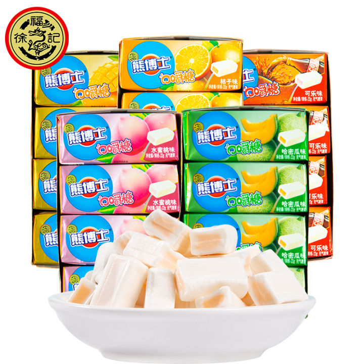 Dr. Xu Fuji Bear Chewing Gum 22G * 12 Pieces of Peach Hami Melo Orange ...