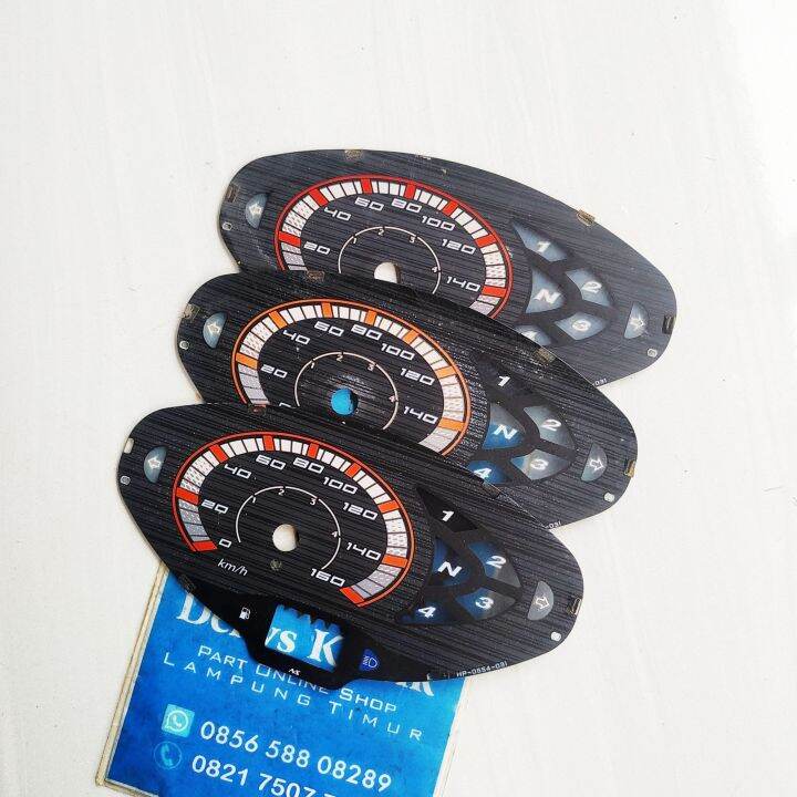 papan layar speedometer spidometer honda karisma hitam garis merah