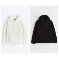 H&amp;M Teddy hoodie เสื้อแขนยาวฮู้ดดี้ h&amp;m ของแท้ ?%