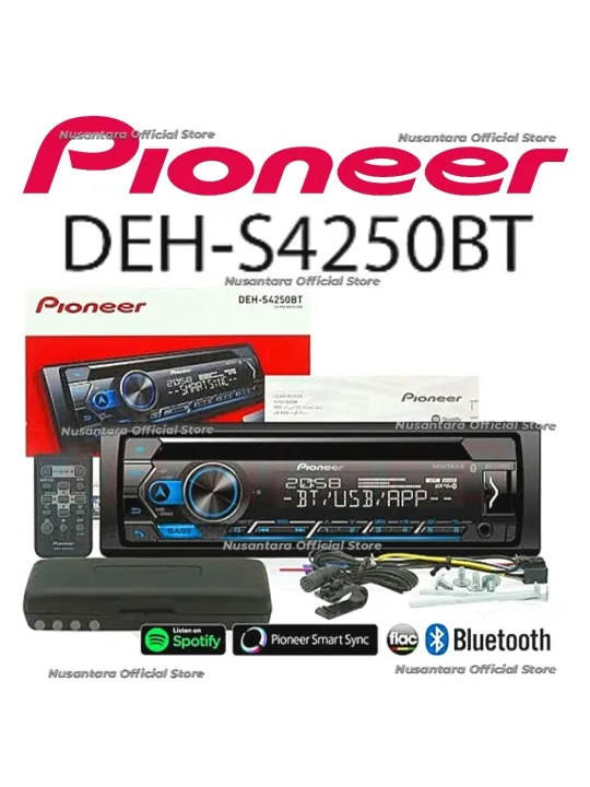 Pioneer DEH-S4250BT Single Din Smart Sync GPS Bluetooth | Lazada Indonesia