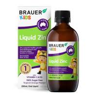 ?พร้อมส่ง? วิตามินเสริมภูมิคุ้มกันสำหรับเด็ก BRAUER Baby &amp; Kids Liquid Zinc with Vitamin C &amp; D3