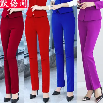 Buy Red Formal Pants For Women online