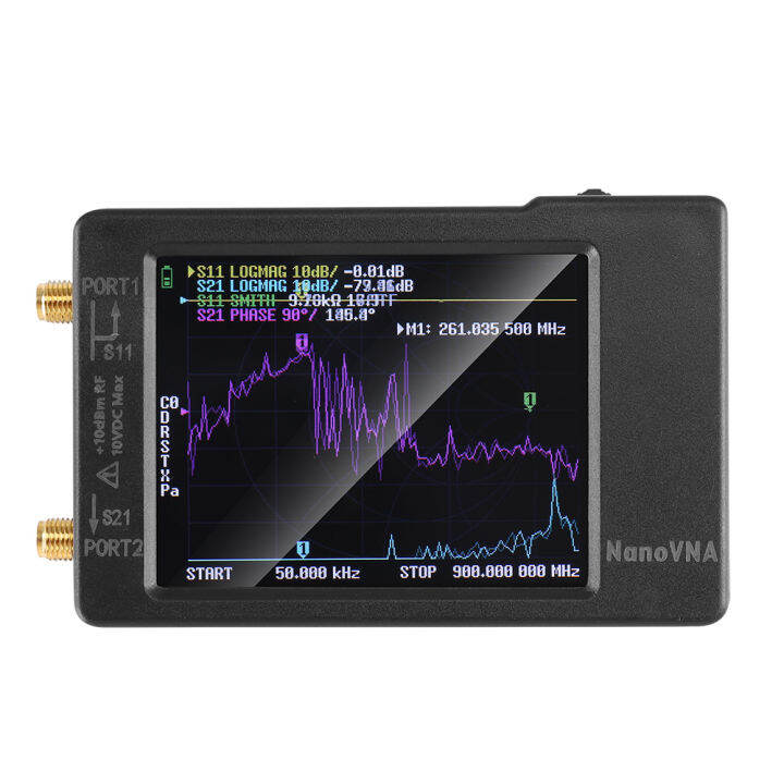 SeeSii NanoVNA-H Vector Network Antenna Analyzer 10KHz-1.5GHz MF HF VHF ...