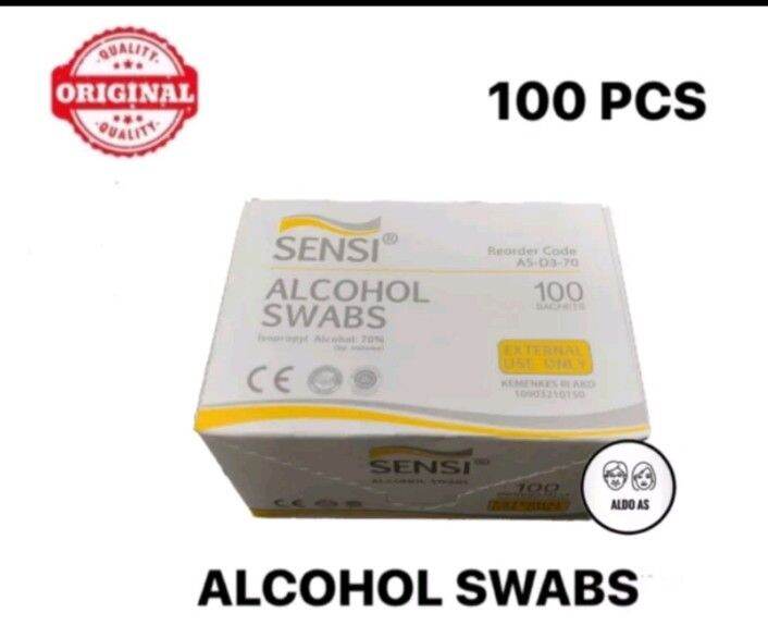 Sensi Alcohol Swabs Isi Pcs Lazada Indonesia