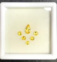 ชุดแซฟไฟร์สีเหลืองธรรมชาติ 1.32 กะรัต 1.32 cts natural yellow sapphire set