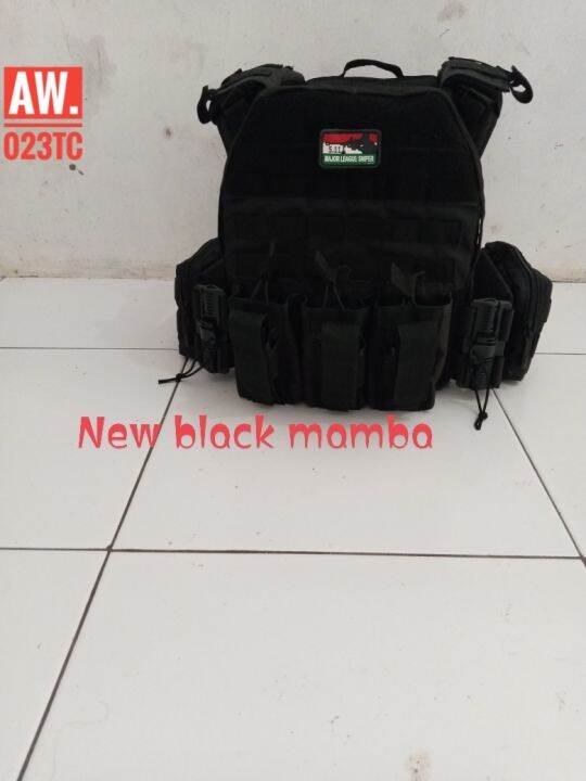 New Body Vest Black Mamba Tactical New Body Vest Tactical Rompi Tni