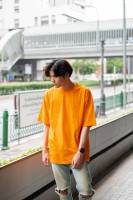 ??เสื้อโอเวอร์ไซส์  สีส้มแมนดาริน ส้มรักพ่อ??