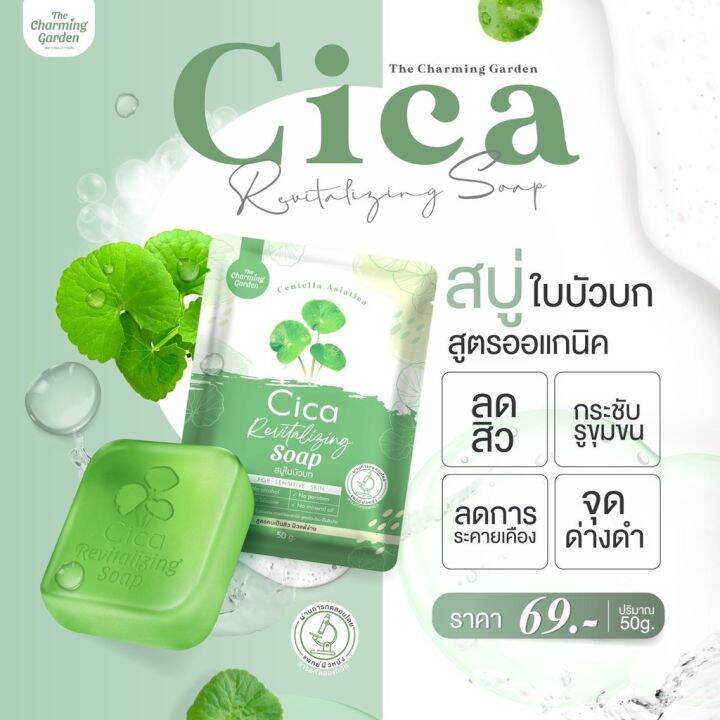 สบู่ซิก้า-สบู่ใบบัวบก-cica-soap