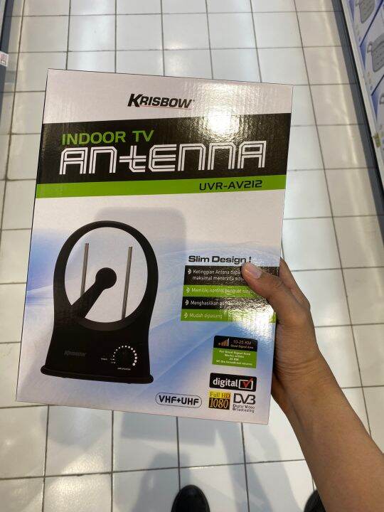 Krisbow Antena TV indoor Hitam Lazada Indonesia