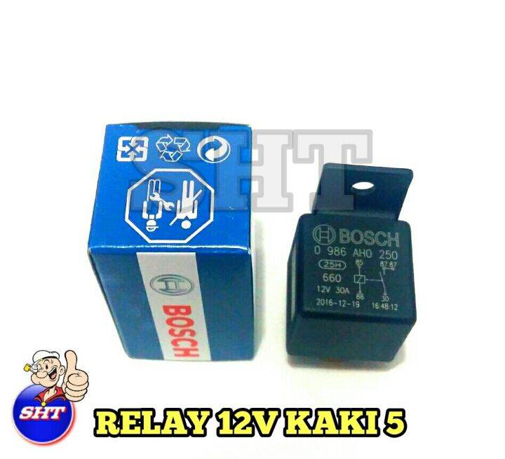 Relay Bosch 12v kaki 5 Lazada Indonesia