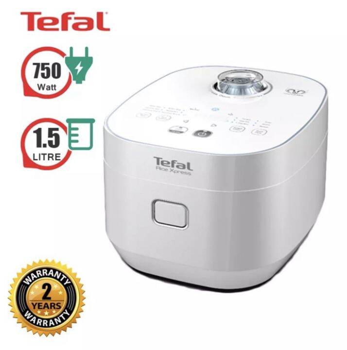 TEFAL หม้อหุงข้าวทรงกลม Rice Xpress Fuzzy Rice Cooker รุ่น RK522 สีขาว ...