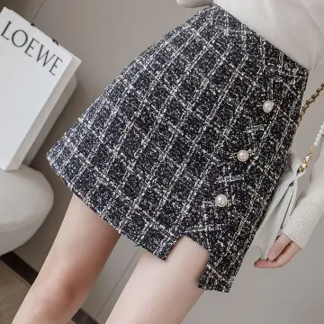 Checkered skirt outlet lazada