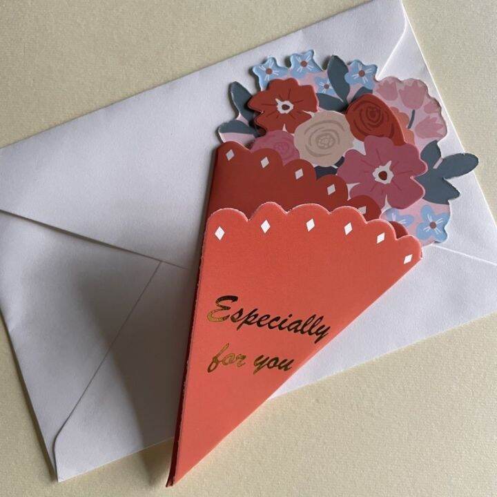 Flower bouquet message card/ gift card | Lazada