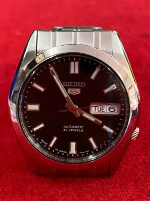 SEIKO5 Automatic 21 jewels ตัวเรือนสแตนเลส นาฬิกาผู้ชาย ของแท้