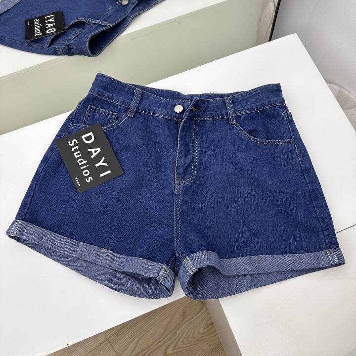 2023 New Niche Design Loose Wide Leg Short High Waist Thin Denim Shorts ...