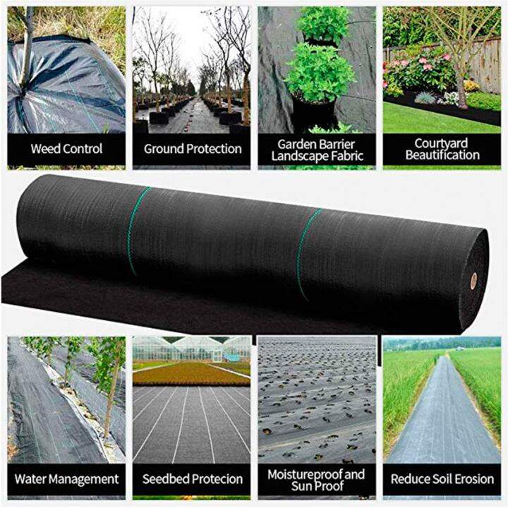 1x10m Weeding Barrier Fabric Premium Landscape Ground Cover Heavy Duty ...