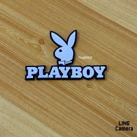 โลโก้* Playboy ( ขนาด* 6.5 x 9.7 cm ) ราคาต่อชิ้น