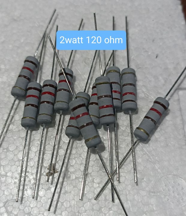 10buah Resistor 2watt 120 Ohm 2 Watt 120 Ohm 2w 120ohm Lazada Indonesia 8421