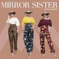 ?ป้าย MiRRoRSiSTER 10601.4 กางเกงลายดอกเอวสูงปรี๊ดทรงเก๋