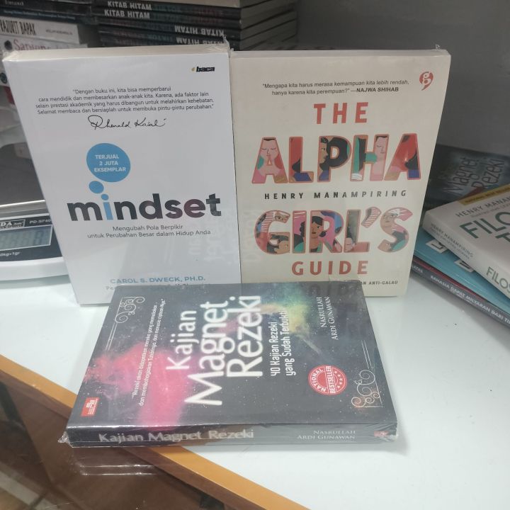 Paket 3 Buku Mindset The Alpha Girls Guide Dan Kajian Magnet Rezeki