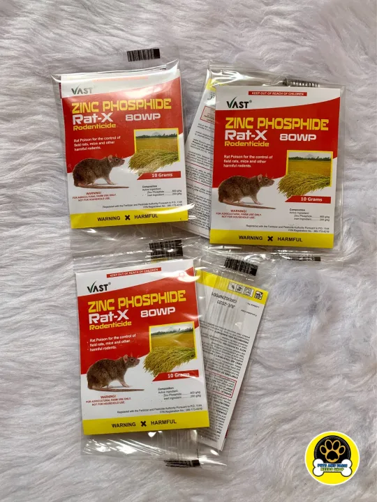 RATX (ZINC PHOSPHIDE) RODENTICIDE 10grams ( 5PCS FOR 100) Lazada PH