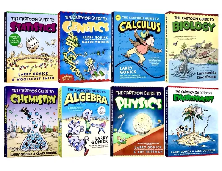 The Cartoon Guide to Algebra/Chemistry/ Statistics/ Physics/ Genetics