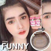 Funny 3 tone gray รุ่นเทาไล่สีละมุน ตาหวาน ขนาดกลาง สวย