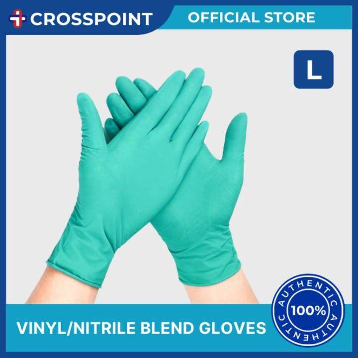 VINYL / NITRILE BLEND GLOVES 100PCS/BOX Lazada PH