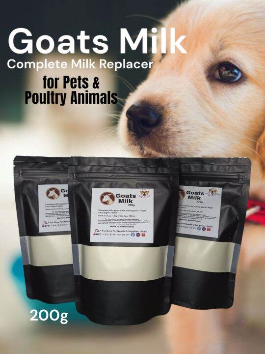 Goats Milk Complete Milk Replacer for Pets & Farm Animals (200g