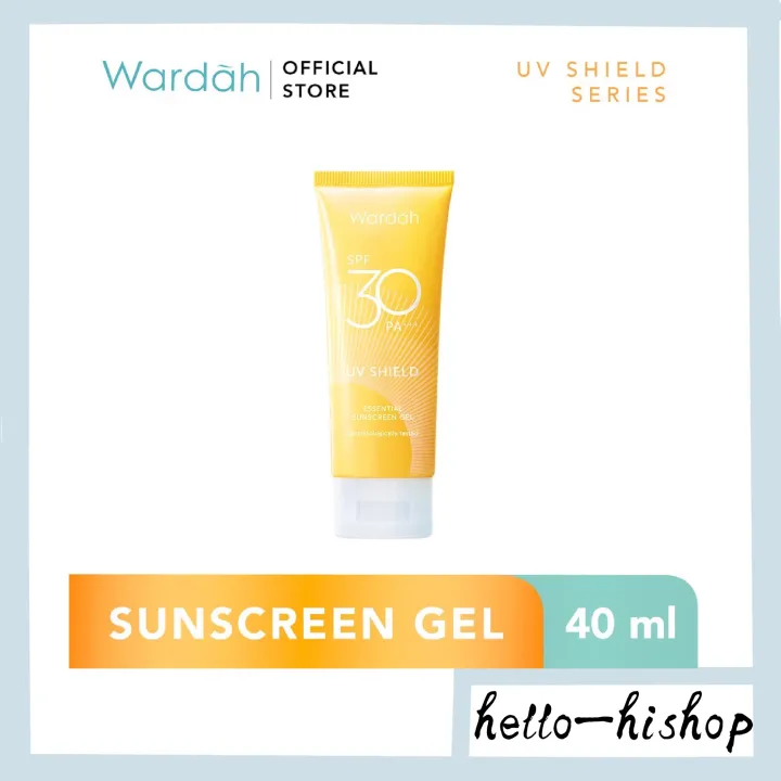 Wardah UV Shield Essential Sunscreen Gel SPF30 PA+++ 40ml | Lazada