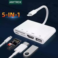 Lightning To 1080P HDMI Cable USB SD TF Card Reader Digital AV TV OTG Adapter Hub For iPhone 13 12pro X XR XS 11Pro Max SE iPad