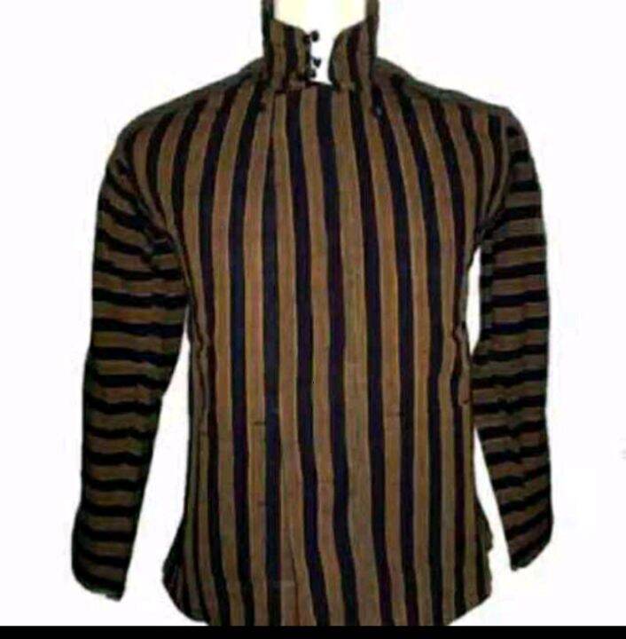 BAJU TENUN SURJAN LURIK PAKAIAN TRADISIONAL KLASIK KHAS ADAT JAWA SOLO