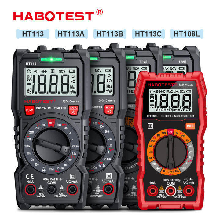 Digital Multimeter Voltage Tester HABOTEST HT113 HT108L Voltmeter