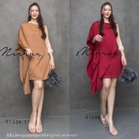 (นางแบบใส่ชุดขาย) Confidently Madame Silk Satin Dress เดรสซาติน เดรสแขนต่าง ดีไซน์เก๋แขนสองข้างต่างสไตล์ ผ้าชิ้นชายเฉียงใส่แล้วเพรียว สวยพริ้วๆ เดรสสาวมั่น ห้ามพลาด เนื้อผ้าดีมีน้ำหนัก **งดรับลค.ดราม่า