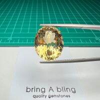 ซิทริน Citrine น้ำหนัก 17.60 ct (17.5x14.4x11.7)mm เม็ดนี้สวยมากเหสีองทอง พลอยธรรมชาติ ไม่ผ่านการปรุงแต่ง ไฟเต็ม สะอาด